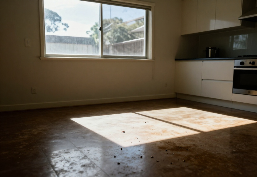 Ant infestation in a Hornsby kitchen before treatment