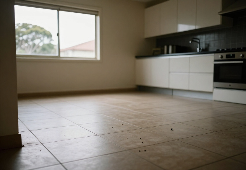 Wall cavity after cockroach control in Hornsby